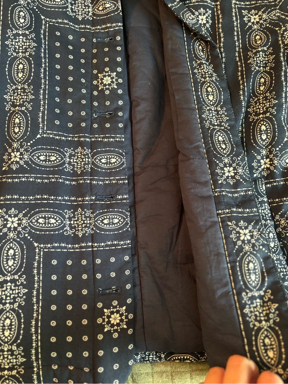 Madewell Padded Chore Jacket in Vintage Bandana size M - Picture 6 of 12